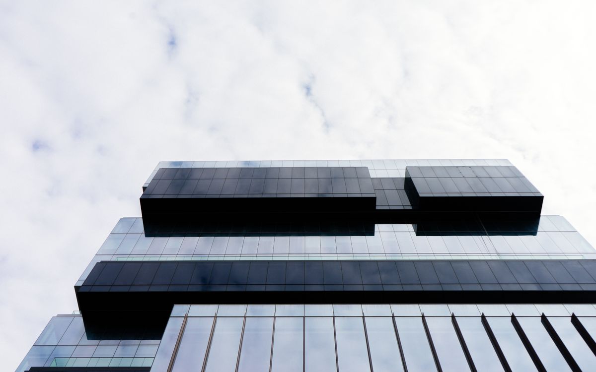 Modern commercial office building exterior